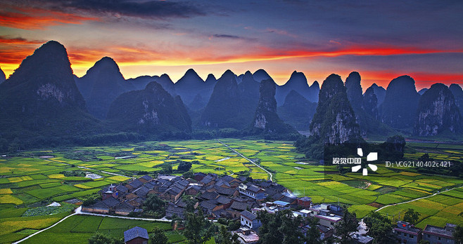 廣西桂林田園風光