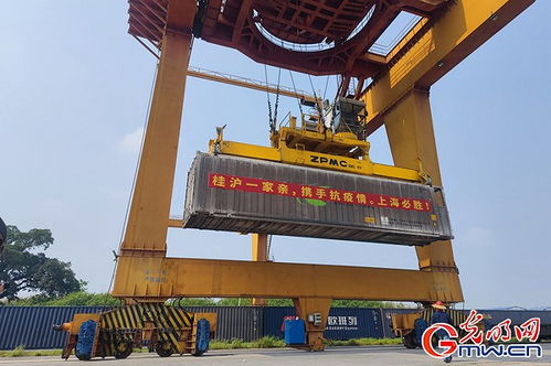 守滬者聯盟 丨4萬份農產品裝車 廣西開行援滬物資專列